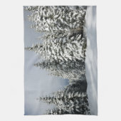 氷と雪 | Pine Woodland，オーストリア キッチンタオル (縦)