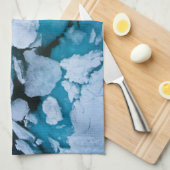 氷と雪 | Polar Bear,北極海,スバルバード キッチンタオル (四つ折り)