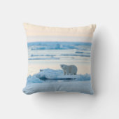 氷と雪 | Polar Bear Iceberg Norway クッション (正面)