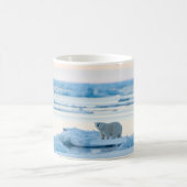 氷と雪 | Polar Bear Iceberg Norway コーヒーマグカップ (中央)