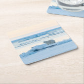 氷と雪 | Polar Bear Iceberg Norway スクエアペーパーコースター (アングル)