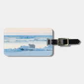 氷と雪 | Polar Bear Iceberg Norway ラゲッジタグ (正面横)