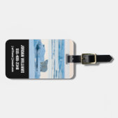 氷と雪 | Polar Bear Iceberg Norway ラゲッジタグ (正面横)