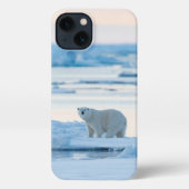 氷と雪 | Polar Bear Iceberg Norway iPhoneケース (裏面)
