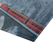 氷と雪 Red Bernina 表現 Train Switzerland | Red Bernina カッティングボード (角)