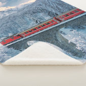氷と雪 Red Bernina 表現 Train Switzerland | Red Bernina シェルパブランケット (3/4)