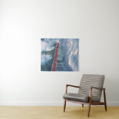 氷と雪 Red Bernina 表現 Train Switzerland | Red Bernina タペストリー (インサイチュ(横))