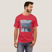氷と雪 Red Bernina 表現 Train Switzerland | Red Bernina Tシャツ (正面フル)