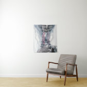 氷と雪 | Red Bridge in Winter, Japan タペストリー (インサイチュ)