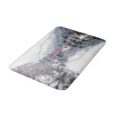 氷と雪 | Red Bridge in Winter, Japan バスマット (アングル)