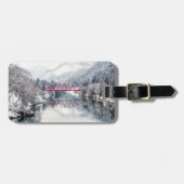 氷と雪 | Red Bridge in Winter, Japan ラゲッジタグ (正面横)