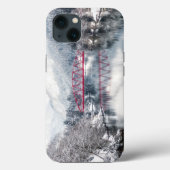 氷と雪 | Red Bridge in Winter, Japan Case-Mate iPhoneケース (裏面)