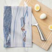 氷と雪 | Snowscape European Alps，イタリア キッチンタオル (四つ折り)