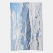 氷と雪 | Snowscape European Alps，イタリア キッチンタオル (縦)