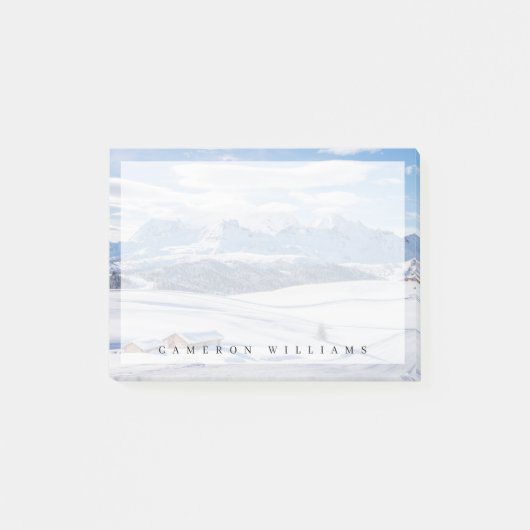 氷と雪 | Snowscape European Alps，イタリア ポストイット (正面)