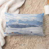 氷と雪 | Snowscape European Alps,イタリア ランバークッション (ブランケット)