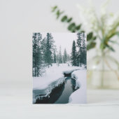 氷と雪 | Stream in a Snowy Winter Landscape ポストカード (スタンド正面)