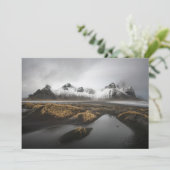 氷と雪 | Vestrahorn Mountain，アイスランド サンキューカード (スタンド正面)