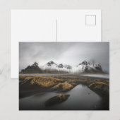 氷と雪 | Vestrahorn Mountain,アイスランド ポストカード (正面/裏面)