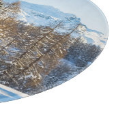 氷と雪 | Winter Log Cabin Swiss Alps カッティングボード (角)