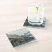 氷に沈むこと ガラスコースター (アングル)