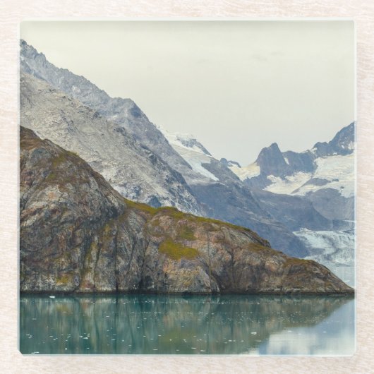 氷に沈むこと ガラスコースター (正面)