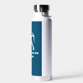 氷に登って私を怖がらせることはできない ウォーターボトル (左面)