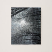 氷に覆われた木々が日の下に落ちた ジグソーパズル (縦)