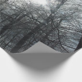 氷に覆われた木々が日の下に落ちた ラッピングペーパー (角)