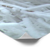 氷に覆われた木の中の鳥小屋 ポスター (角)