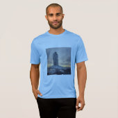 氷に覆われた海岸の灯台 Tシャツ (正面フル)