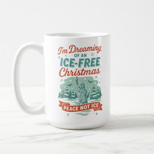 氷のないクリスマスを夢見て コーヒーマグカップ (左)