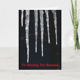 氷のようなクリス来マスは カード