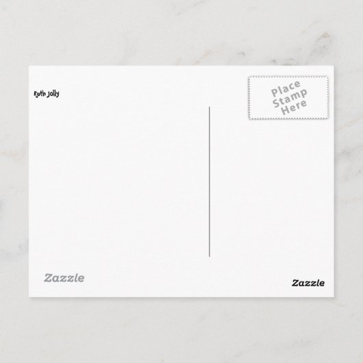 氷のようなシロクマの視線 ポストカード (裏面)