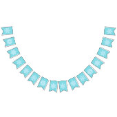 氷のようなライトブルーの凍ってい冬の雪片クリスマス バンティングフラッグ (全)