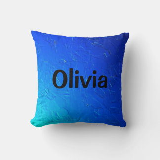 氷のような濃い青 クッション