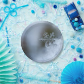 氷のような雪片 ペーパープレート (パーティー)