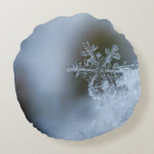 氷のような雪片 ラウンドクッション (裏面)