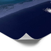 氷のような青の月光 ポスター (角)