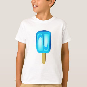 氷のアイスキャンデーのワイシャツ Tシャツ