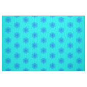 氷のアクアと青いスノーフレークのパターン ファブリック (ファットクウォーター)