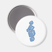 氷のキューブ マグネット (正面/裏面)