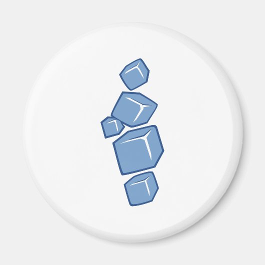 氷のキューブ マグネット (正面)