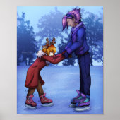 氷のスケートで滑るの練習 ポスター (正面)