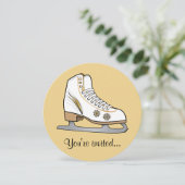 氷のスケートで滑る誕生会 招待状 (スタンド正面)