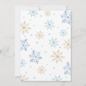 氷のスケートで滑る誕生日の招待 招待状 (裏面)