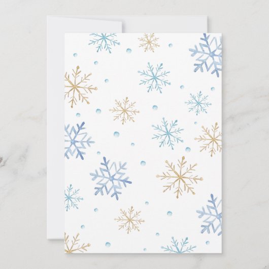 氷のスケートで滑る誕生日の招待 招待状 (裏面)