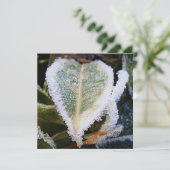 氷のハート形の葉 招待状 (スタンド正面)