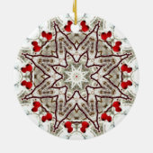 氷のバラの実 セラミックオーナメント (裏面)