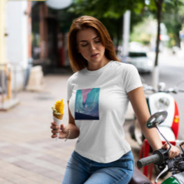 氷のファンタジーの風景 Tシャツ